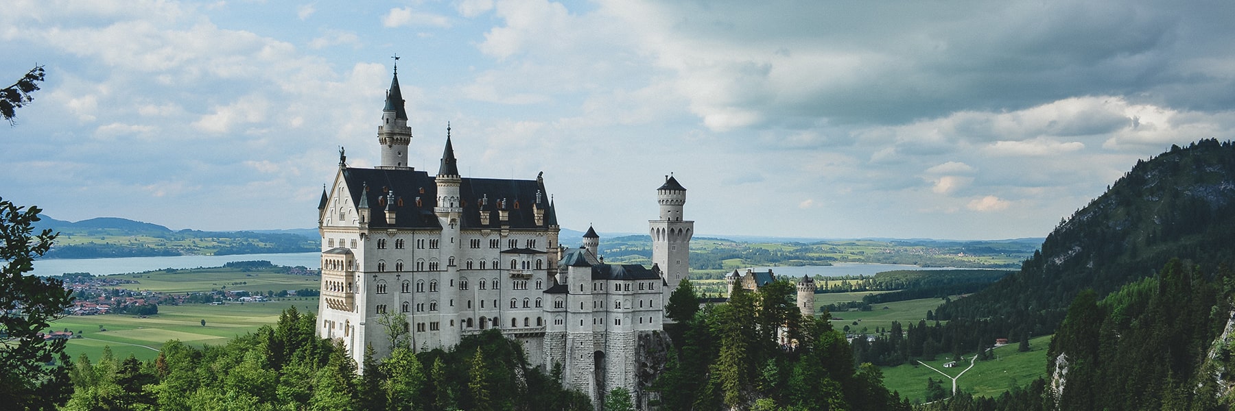 View of a German castle.