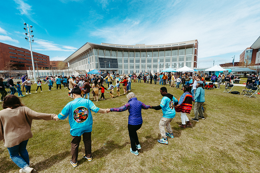 More Than 300 Participants Celebrate Indigenous Culture at UMass Boston Powwow
