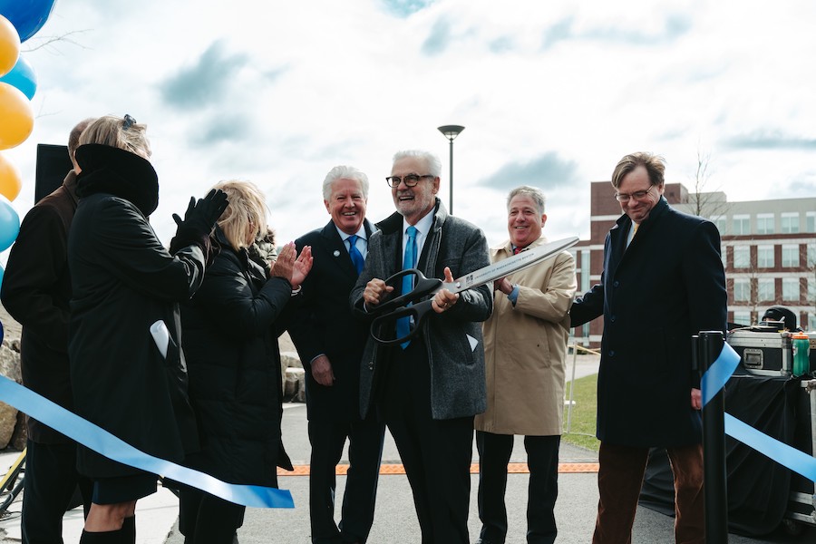 UMass Boston Quad Ribbon Cutting