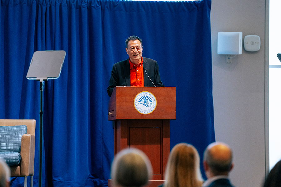 Kongjian Yu speaks at UMass Boston