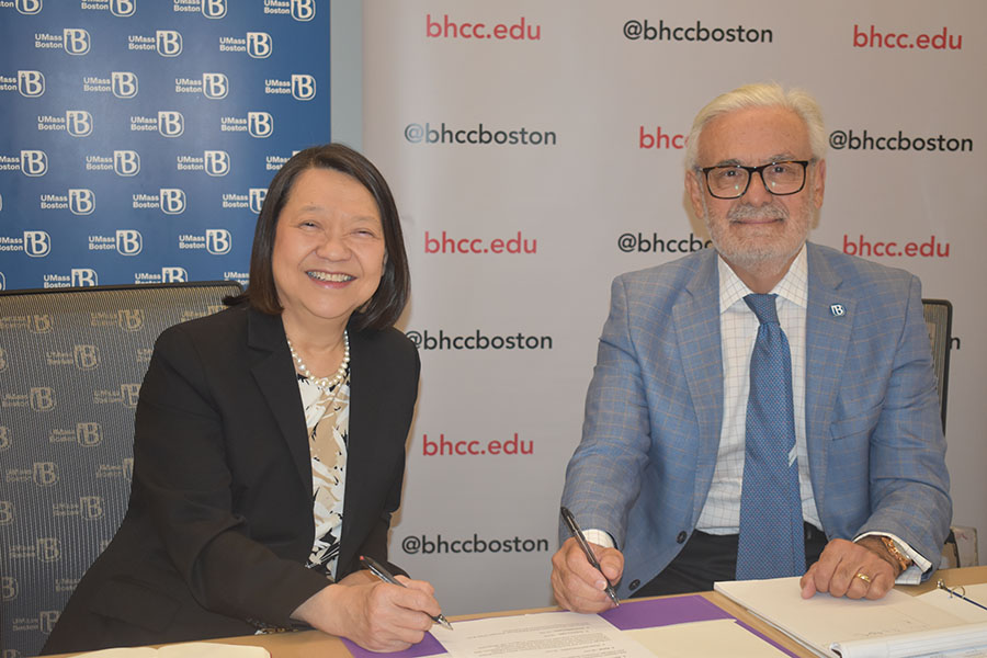 BHCC President Pam Eddinger and Chancellor Marcelo Suárez-Orozco